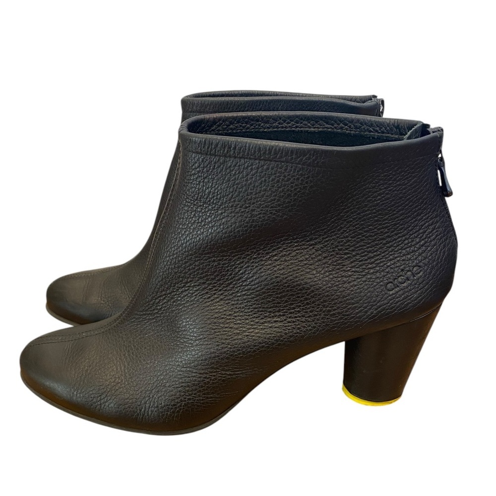 Arche Kleri Lambskin Leather Heeled Ankle Boots In Black Size 42